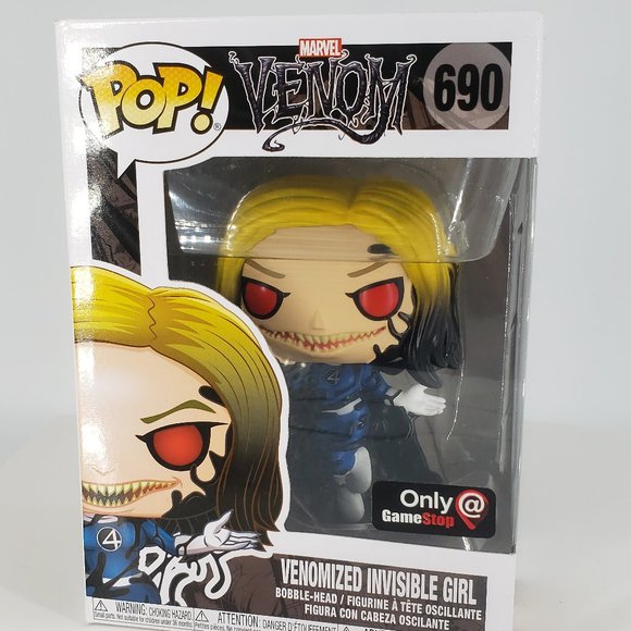 Funko Pop Marvel Venom 690 VENOMIZED INVISIBLE GIRL Gamestop Exclusive MIB - Picture 2 of 14